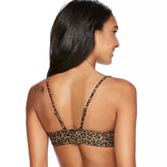 KENDALL & KYLIE Leopard Print Bandeau Bikini Top with Removable Strap - Picture 7 of 16